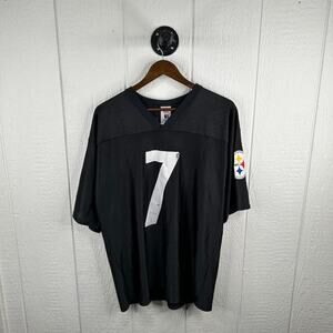 Y2K Pittsburgh Steelers Ben Roethlisberger Number 7 Football Jersey Size Large